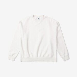 NIKE Solo Swoosh Phantom White Crew Neck Sweatshirt - Men's Medium - CV0554-030